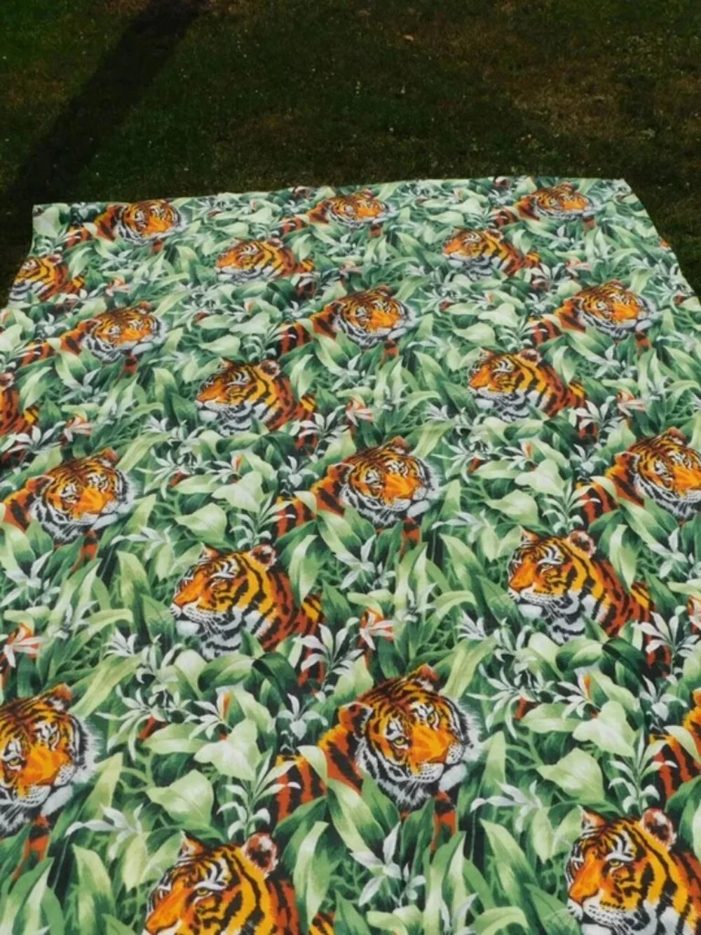Vintage Tiger Tigers Jungle Blanket Bed Bedding MADE IN USA